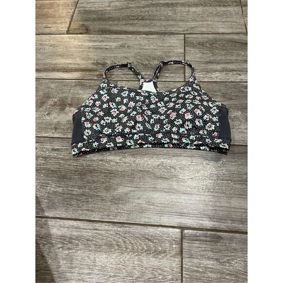 Aerie Floral Sports Bra Size Large Padded - Picture 1 of 4